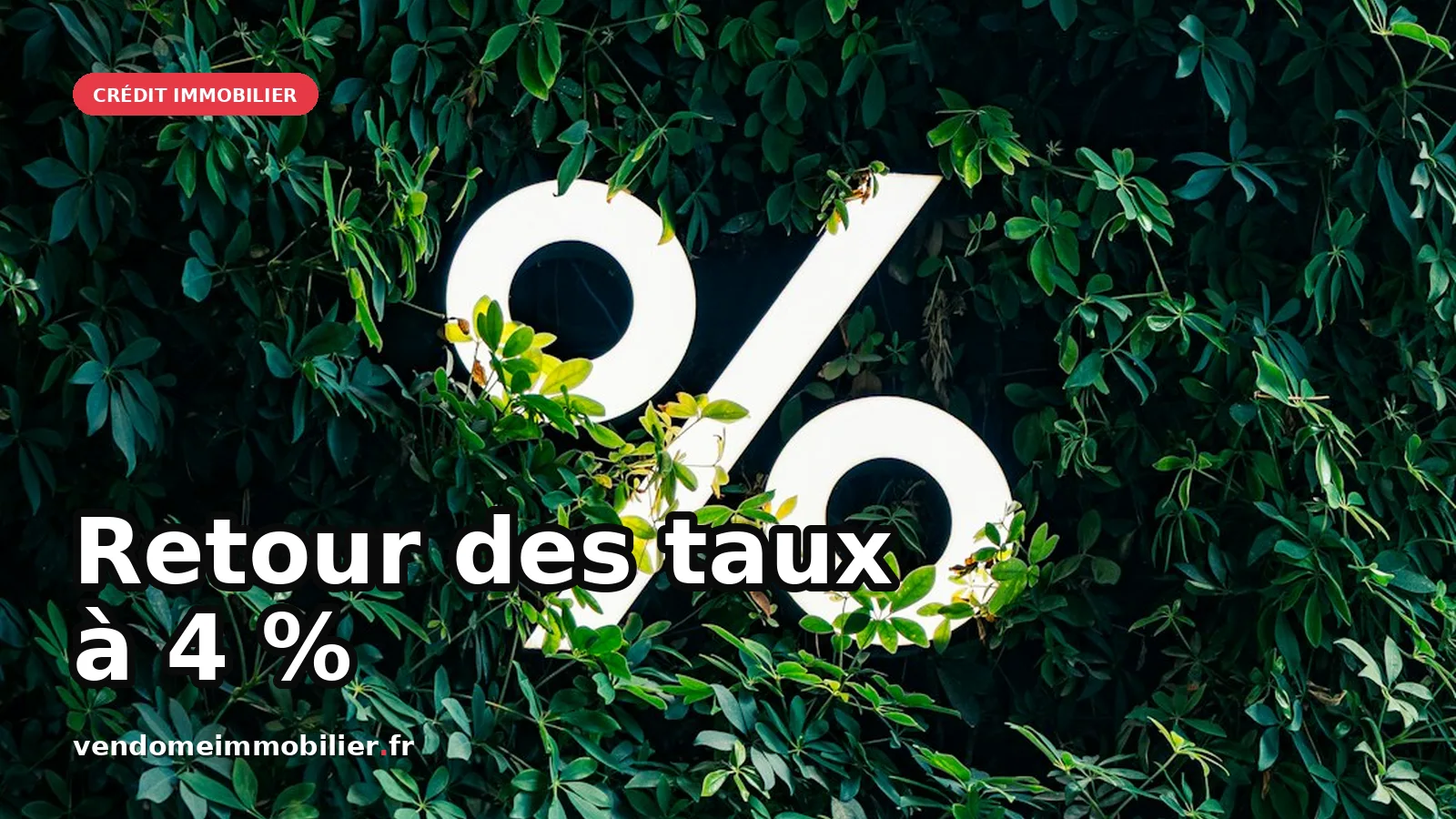 Retour des taux d'intérêt à 4 % : un bouleversement pour le crédit immobilier